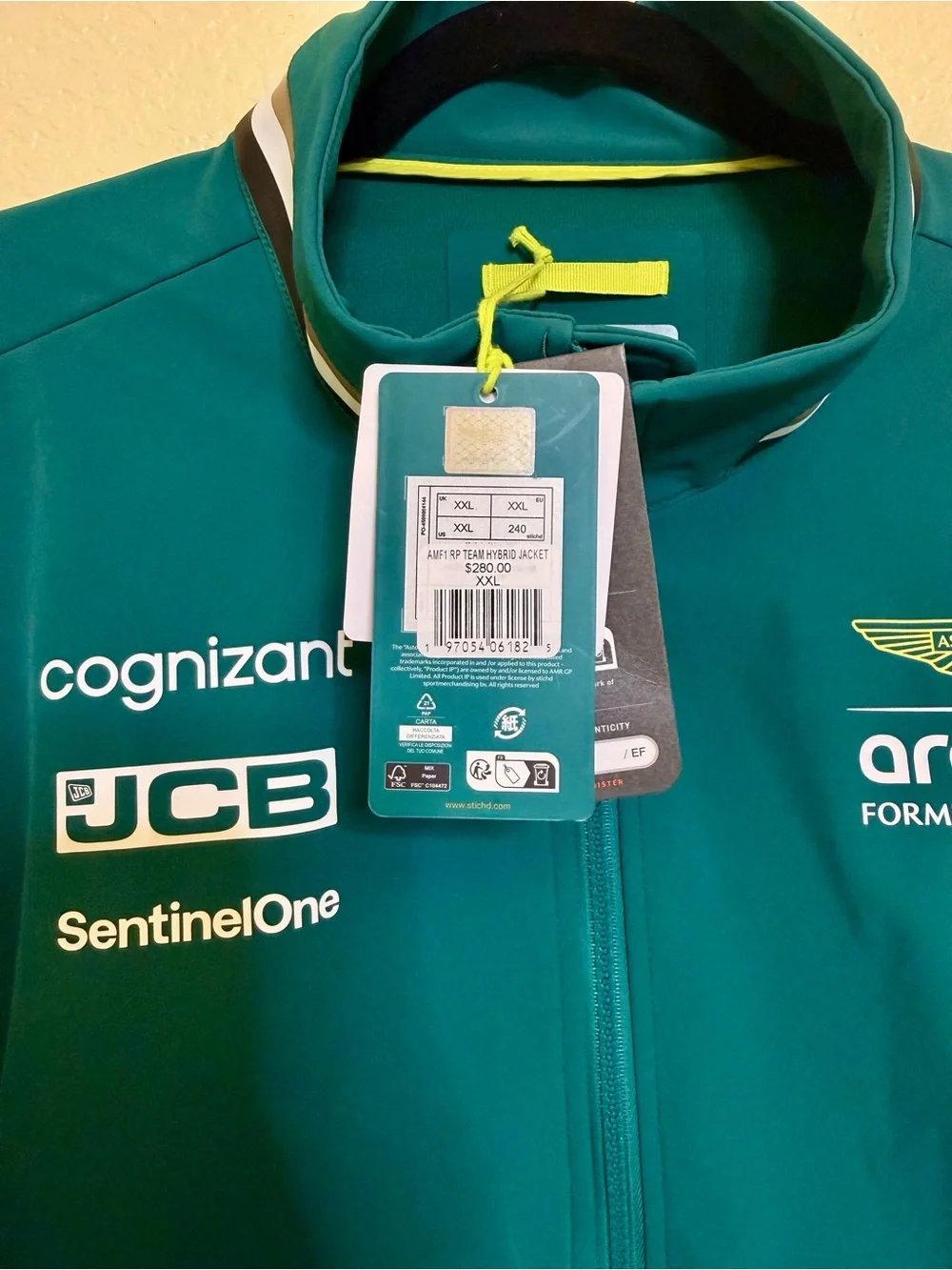 Aston Martin Aramco Formula One Team Men's Hybrid Puffer Jacket